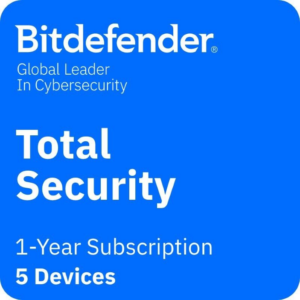 Bitdefender Total Security 2025 | 5 Devices | 1 Year