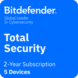 Bitdefender Total Security 2025 | 5 PCs | 2 Years