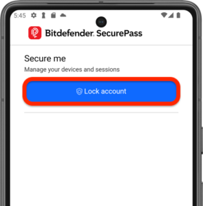 Lock Account Mobile App