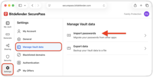 Securepass Import